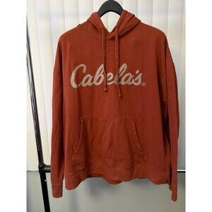 Men’s Cabela’s Burnt Orange Pullover Hoodie Size X-large